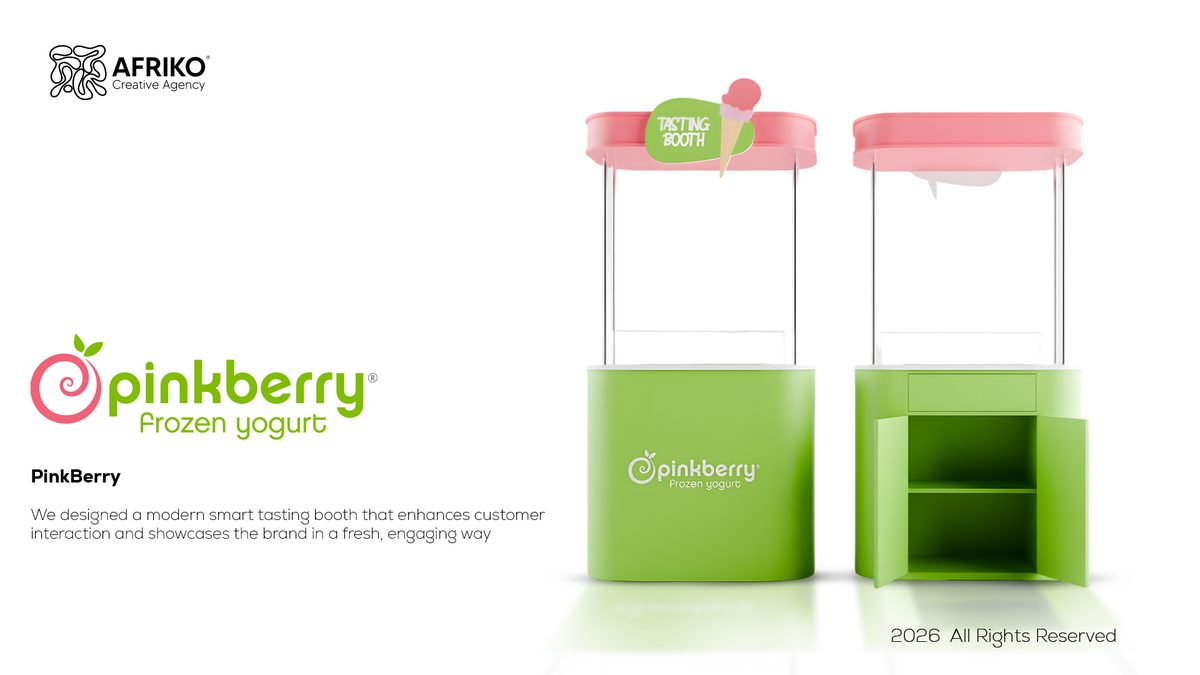 PinkBerry tasting booth
